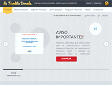 Tablet Screenshot of latienditadorada.com